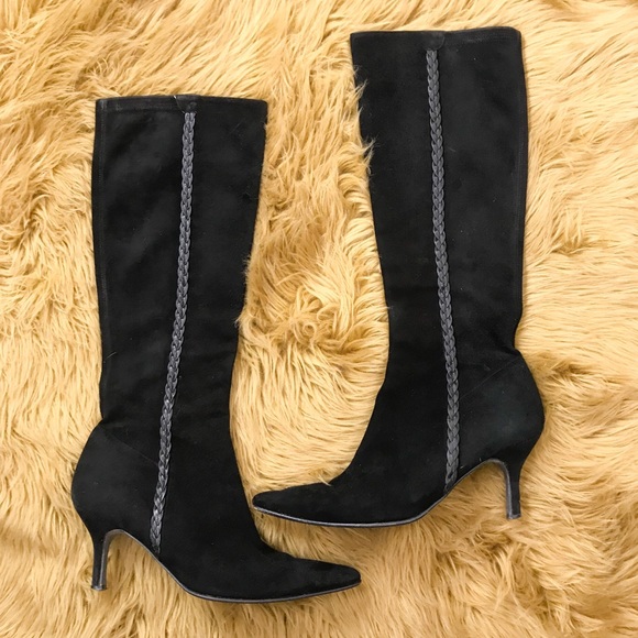 Salvatore Ferragamo Shoes - Ferragamo Black suede boots sz 8
